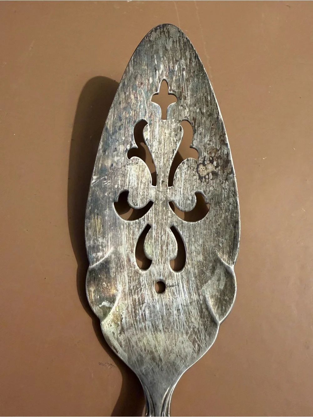Vintage Ornate Silver-Plated Pie Server - Silver